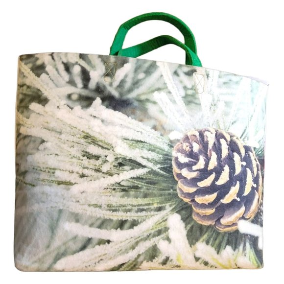 Winter Pinecone Handbag Heavy Felt Tote Large Handbag PD336 - Picture 10 of 10